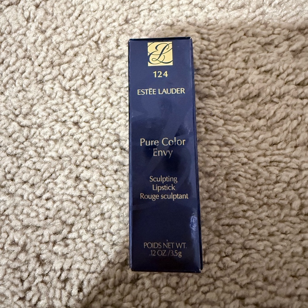 Estee Lauder Pure Color Envy Sculpting Lipstick 124 (Navy & Gold Packaging)